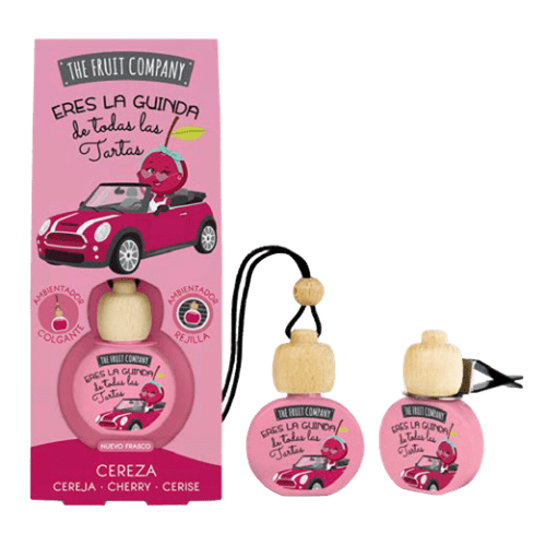 Ambientador de coche colgante con pinza, aroma a cereza, de la marca TFC.
