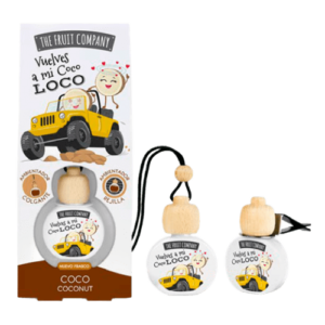 Ambientador de coche colgante con pinza, aroma a coco, de la marca TFC.
