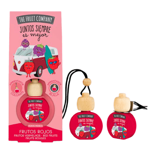Ambientador de coche colgante con pinza, aroma a frutos rojos, de la marca TFC.
