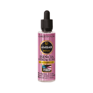 Botella de Esencia Fusión Cerezo en Flor de 50 ml, diseñada para humidificadores y aromatización de espacios.