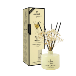 Mikado Flor de Mimosa - Mikado Black&White, fragancia floral y sofisticada para el hogar.
