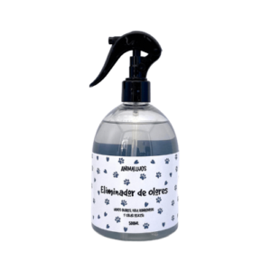Ambientador Eliminador de Olores - Animalujos en spray, ideal para hogares con mascotas. Neutraliza olores y deja un aroma fresco y duradero.
