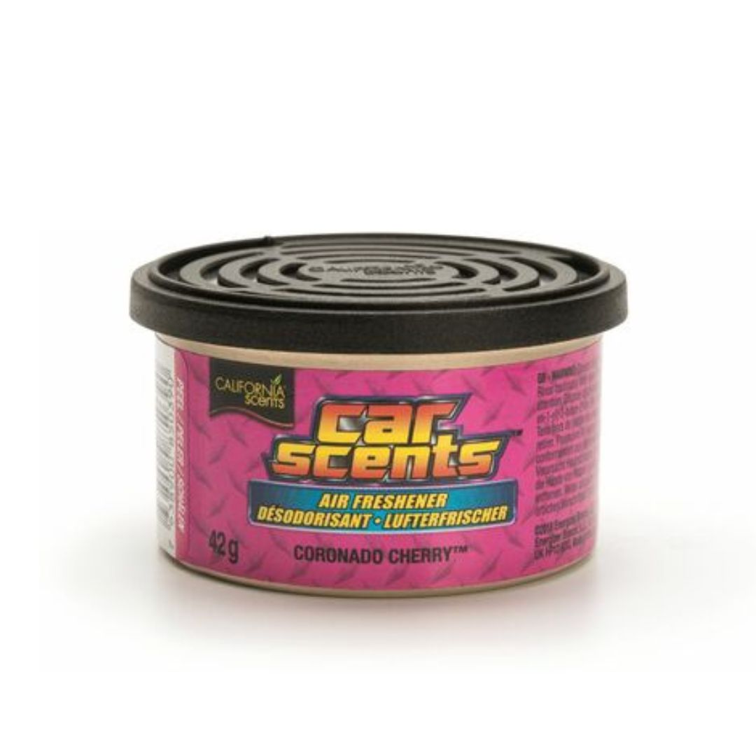 Ambientador de coche con fragancia a cereza CAR SCENTS Coronado Cherry, diseñado para una frescura duradera y un aroma intenso.