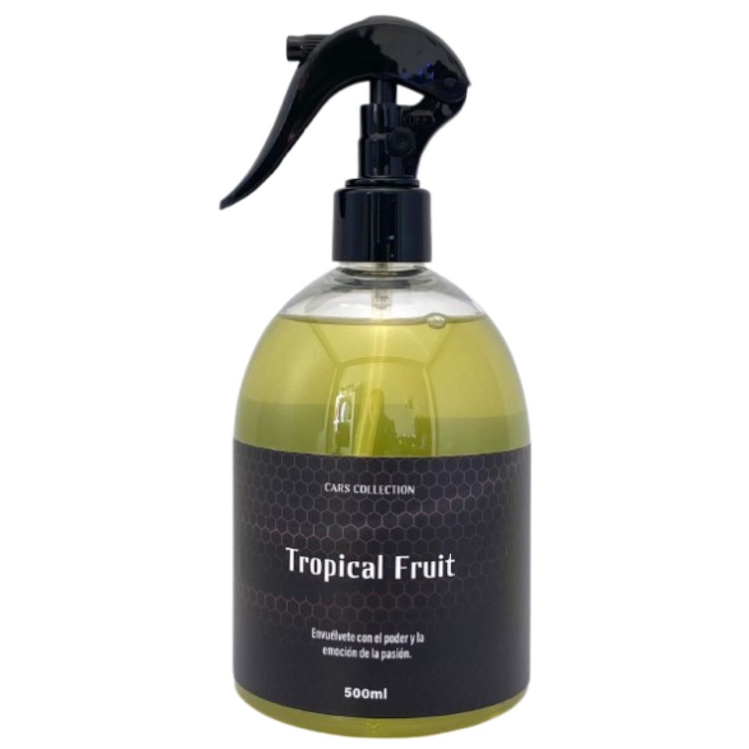 cars-collection-500ml-tropical-fruit Ambientador Tropical Fruit de la colección Cars, en formato de 500 ml, con diseño vibrante y aroma exótico y refrescante