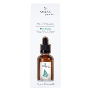 Esencia Zen Fusión Palo Santo 50 ML: Aroma purificador y calmante para ambientes serenos y espirituales.
